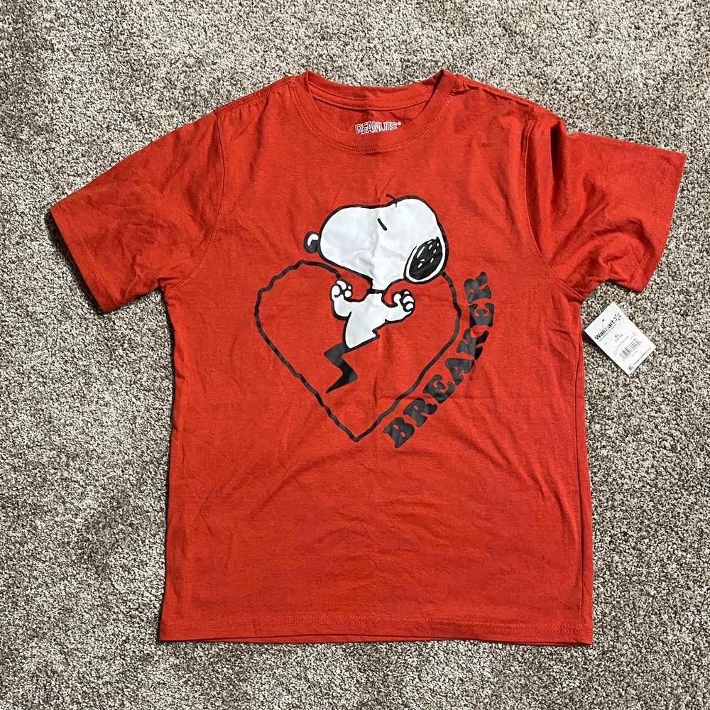Peanuts Hybrid Red Apparel XL (14-16) youth valentines shirt